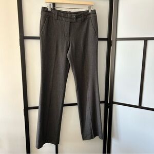 [7/8 tall] Suzy Shier Peppered Grey Straight Leg Trousers with Pockets Women